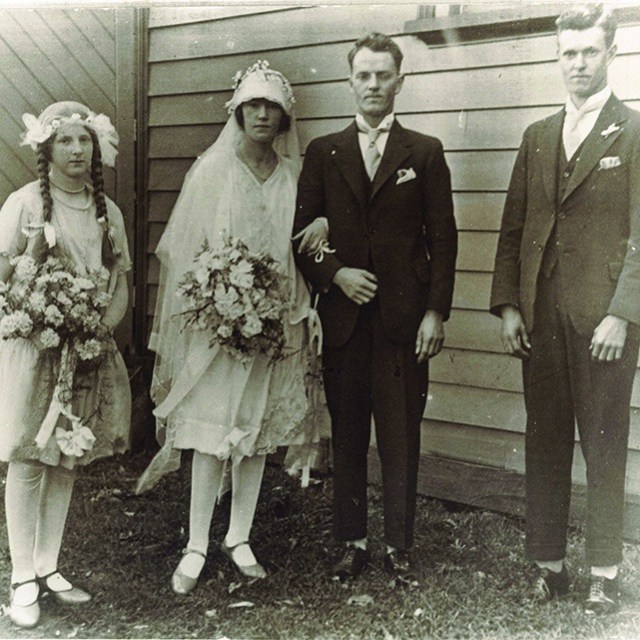 a group of people posing for a photo